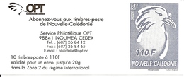 NEW CALEDONIA / NOUV CALEDONIE, 2006, Booklet / Carnet 17 , 10x110f, Cagou Grey - Postzegelboekjes