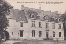 CS /  4°Centenaire Naissance RONSARD 1524-1924 . N°1 Manoir De La Possonnière (41)  COUTURE Sur LOIRE (411ha) - Sonstige & Ohne Zuordnung