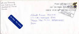 Canada Cover Sent To Japan Montreal 2-12-2010 Single Franked - Briefe U. Dokumente