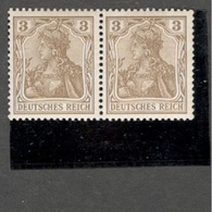 Germany1902: Michel 68mnh**pair(the Right Stamp Has A Small Crease) Cat.Value 18Euros($20+) - Unused Stamps