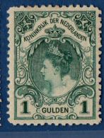 Nederland 1899  1 Gld Wilhelmina Tanding 11*11½ Postfris, Tanding Zie Scan(s) MNH For Perforation See Scan(s) - Neufs