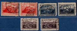 Luxemburg 1921 Franc-values Color Variations  6 Stamps - Gebruikt