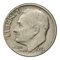 Monnaie, États-Unis, Roosevelt Dime, Dime, 1970, U.S. Mint, Philadelphie, TTB+ - 1946-...: Roosevelt