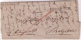 Pommern Germany Poland 1833, Pommern Letter From Neustettin - Szczecinek To ... Correspondence. W222. - ...-1860 Préphilatélie