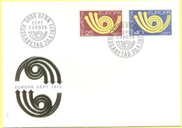 SVIZZERA - SUISSE - HELVETIA - 1973 - EUROPA CEPT - BERN - FDC - 1973