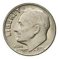 Monnaie, États-Unis, Roosevelt Dime, Dime, 1976, U.S. Mint, Philadelphie, TTB+ - 1946-...: Roosevelt