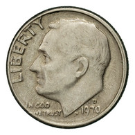 Monnaie, États-Unis, Roosevelt Dime, Dime, 1970, U.S. Mint, Denver, TTB+ - 1946-...: Roosevelt