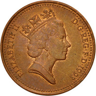 Monnaie, Grande-Bretagne, Elizabeth II, Penny, 1993, TTB, Copper Plated Steel - 1 Penny & 1 New Penny