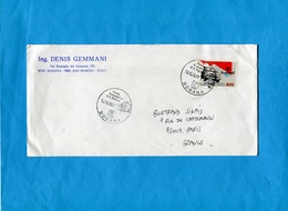 MARCOPHILIE-lettre-Saint Marin-->Françe-cad "DOGANA" 1987-stamps N°1151 Auto-car- 15ème Rallye - Storia Postale