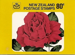 NEW ZEALAND, 1977, Booklet 29, 80c, Garden Roses - Postzegelboekjes