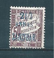 France Timbre Taxe De Zanzibar De 1897  N°5a  (erreur)  Neuf * Cote 1900 € - Unused Stamps