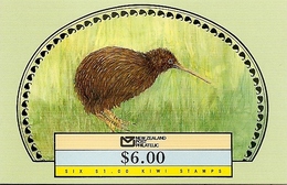 NEW ZEALAND, 1988, Booklet 50, $ 6.00 Kiwi Round - Postzegelboekjes