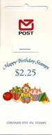 NEW ZEALAND, 1991, Booklet 57, $ 2.25  Happy Birthday - Markenheftchen