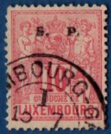 Luxemburg 1882 10 C S.P. Overprint Perf 12½ Cancelled - Officials