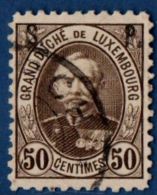 Luxemburg 1891  50c Perf  11*11½  Cancelled - Officials