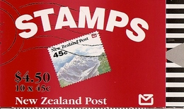 NEW ZEALAND, 1992, Booklet 62, $ 4.50, Mountains - Carnets