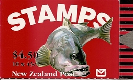 NEW ZEALAND, 1995, Booklet 65,  $ 4.50, Fish - Postzegelboekjes