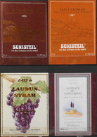 4 ETIQUETTES Différentes De VIN - De SAINT-CHINIAN Et PAYS D'OC - En Très Bon Etat - Collections & Sets