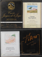 4 ETIQUETTES Différentes De VIN - De PAYS D'OC - En Très Bon Etat - Collections & Sets