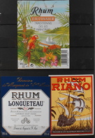 3 ETIQUETTES Différentes De RHUM - En Très Bon Etat - Collections, Lots & Séries