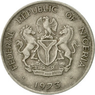 Monnaie, Nigéria, Elizabeth II, 10 Kobo, 1973, TTB, Copper-nickel, KM:10.1 - Nigeria