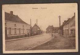 Old Street View, Anzegem, Belgium - Unused - Staining, Paper Adhesion - Anzegem