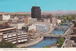 Nevada Reno Panoramic View Of Downtown - Reno