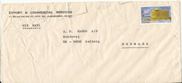 Egypt Cover Sent To Denmark 14-8-1975 - Cartas & Documentos