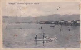 CARTOLINA - POSTCARD - VIAREGGIO - PANORAMA BAGNI E ALPI APUANE - Viareggio