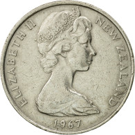 Monnaie, Nouvelle-Zélande, Elizabeth II, 10 Cents, 1967, TTB, Copper-nickel - New Zealand