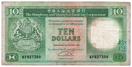 HONG KONG 10 DOLLARS 1991 P-191 - Hong Kong