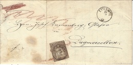 1862- Lettre De ETTISWYL  Pour Dagmersellen Affr. 5 C Zumstein N° 22 F  ( 3è Période ) - Lettres & Documents