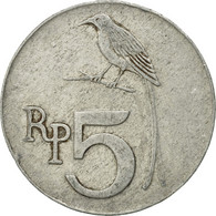 Monnaie, Indonésie, 5 Rupiah, 1970, TTB, Aluminium, KM:22 - Indonésie