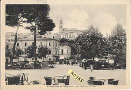 Abruzzo-chieti- Francavilla Al  Mare A Mare Vista Dal Piazzale Sirena Auto Epoca Persone Tavoli Bar Animata Anni 40 50 - Other & Unclassified