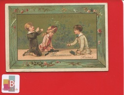 REIMS Galerie Rémoise Jolie Chromo Calendrier 1886 Enfants Jeu De Domino Dominos - Small : ...-1900