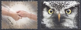 POLAND 2017 Health & Fauna - Helping Hands & Northern Hawk-Owl Postally Used Stamps MICHEL # 4897,4964 - Oblitérés