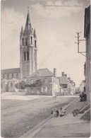 EVRAN - L'Eglise, La Rue - Enfants Jouant Sur Le Trottoir - Evran