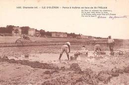 SAINT TROJAN Les BAINS -  Ramassage Des Huîtres Sur La Petite Plage - Poème - Ile D'Oléron