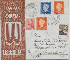 INDES NEERLANDAISES - 1948 - ENVELOPPE FDC Par AVION De SEMARANG => AMSTERDAM - Netherlands Indies