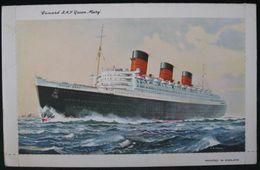 RMS QUEEN MARY - LETTER CARD  16,00 X 10,50 CM - Passagiersschepen