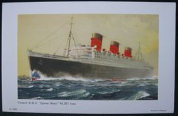 CUNARD RMS QUEEN MARY - ABSTRACT OF THE LOG OF THE CUNARD STEM-SHIP COMPANY - Passagiersschepen