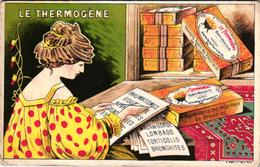 1  Card  Chromo  Pub. Pharmacie   Le Thermogène Fabrique Belge De Pansements VANDENBROECK & CO Bruxelles Imp Meert - Pubblicitari