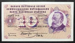 Svizzera 10 Francs Franken Franchi 1963 Q.fds About Unc LOTTO 2123 - Suisse