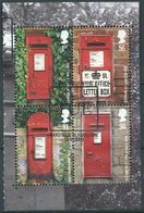 GROSSBRITANNIEN GRANDE BRETAGNE GB 2009 FROM PRESTIGE CARNET POSTBOXES SG 2954 SC 2679 MI 2782-85 YT 3172-75 - Sheets, Plate Blocks & Multiples