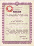 Obligation Ancienne - Royaume De Yougoslavie - Emprunt Funding Or  5% 1933 - W - Z