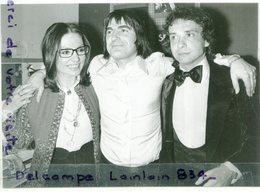 - Photo De Presse - Original - Michel SARDOU, Serge LAMA, Nana MOUSKOURI,  12-07-1977, Scans. - Famous People