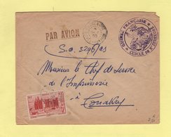 Guinee Francaise - Cercle De N'Zererkore - 5 Oct 1855 - Par Avion Destination Conakry - Lettres & Documents