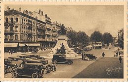 Valence - Place De La République, Statue Emile Augier, Voitures - Edition Paul Jacquin - Carte Sépia N°24 Non Circulée - Valence