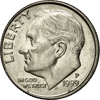 Monnaie, États-Unis, Roosevelt Dime, Dime, 1999, U.S. Mint, Philadelphie, SUP - 1946-...: Roosevelt