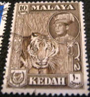 Kedah 1959 Sultan Abdul Tiger 10c - Used - Kedah